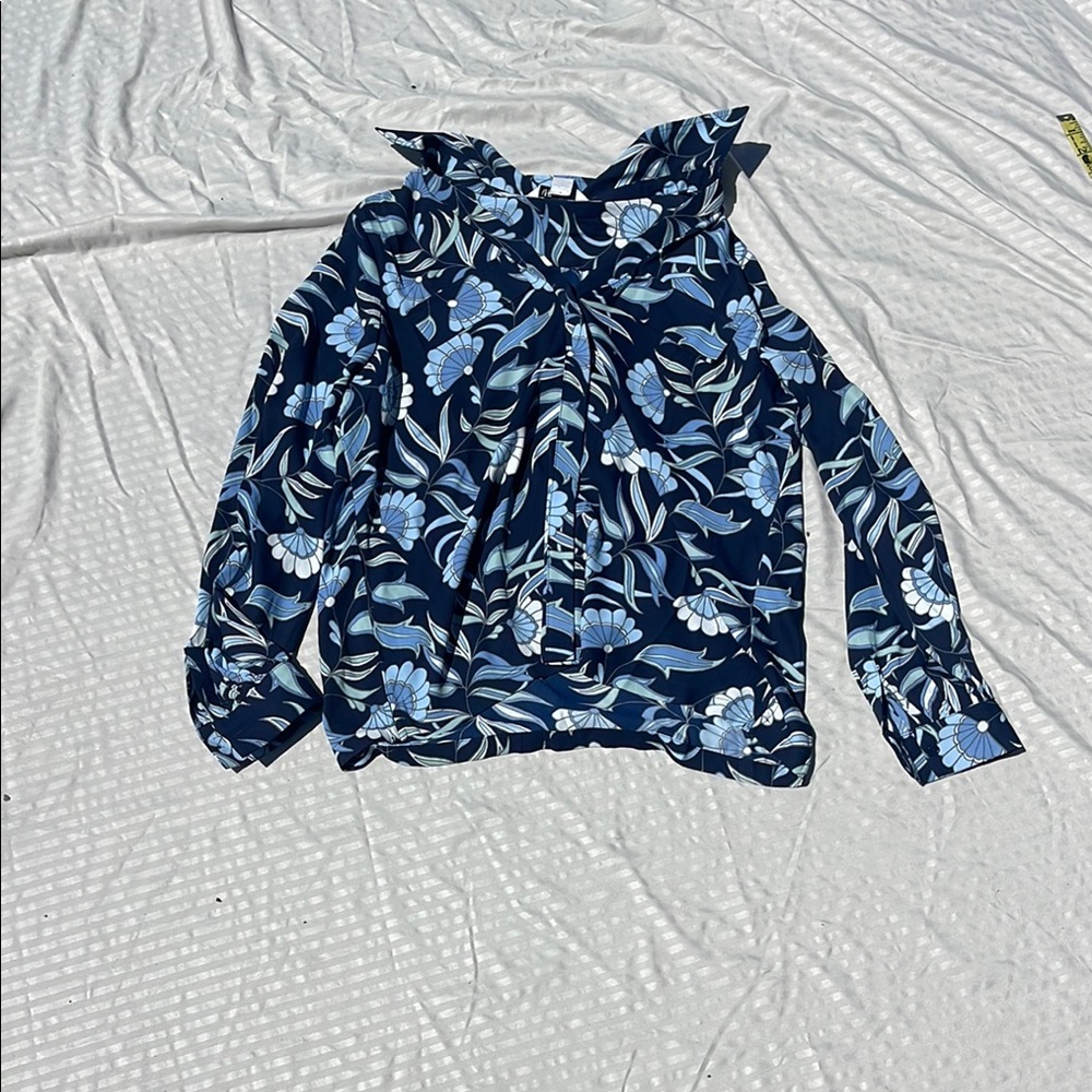 Floral Blue Women's Top